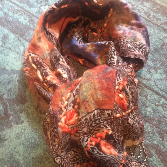 Gorgeous Free People Wrap Scarf multicolored one size - Picture 7 of 14